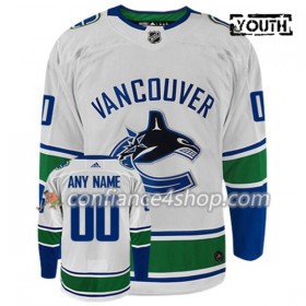 Adidas Maillot de Hockey Vancouver Canucks Personnaliser Blanc Authentic - Enfant